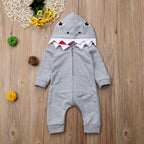 Hooded Shark Tooth Romper
