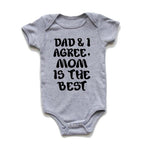 Mom is the Best Onesie (Multiple Colors)
