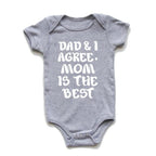 Mom is the Best Onesie (Multiple Colors)
