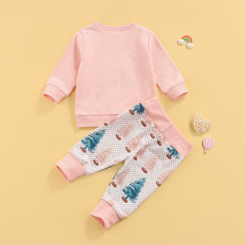 Christmas Tree Sweater with Matching Pants Outfit