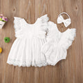 Matching Big Little Sister Lace Dress & Romper