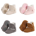 Solid Plush Boots