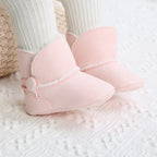 Solid Plush Boots