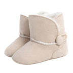 Solid Plush Boots