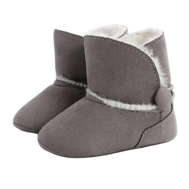 Solid Plush Boots