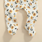 Floral Footie Onesie