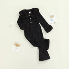 Solid Fur Trimmed Ribbed Set