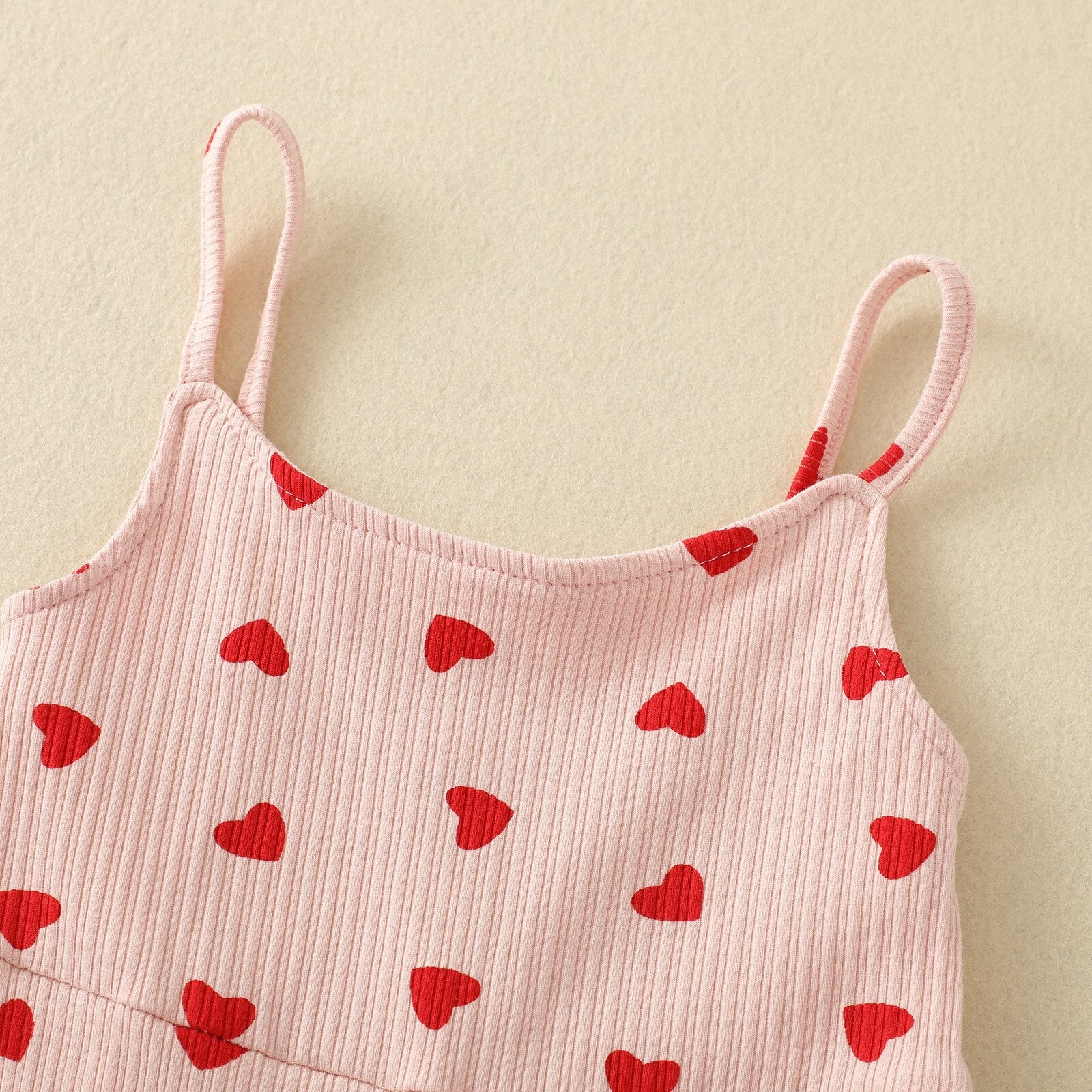 Heart Bell Bottom Romper