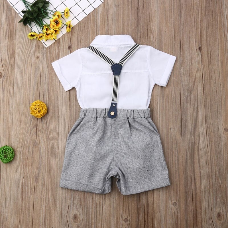 Gentlemen Bow Tie Suspender Outfit