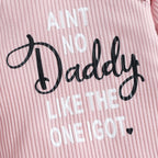 Ain't No Daddy Like the One I Got Leopard Trim Romper