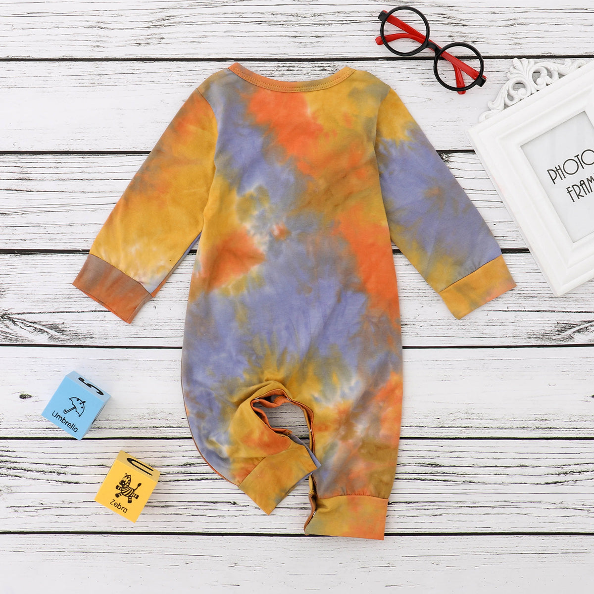 Long Sleeve Tie Dye Onesie
