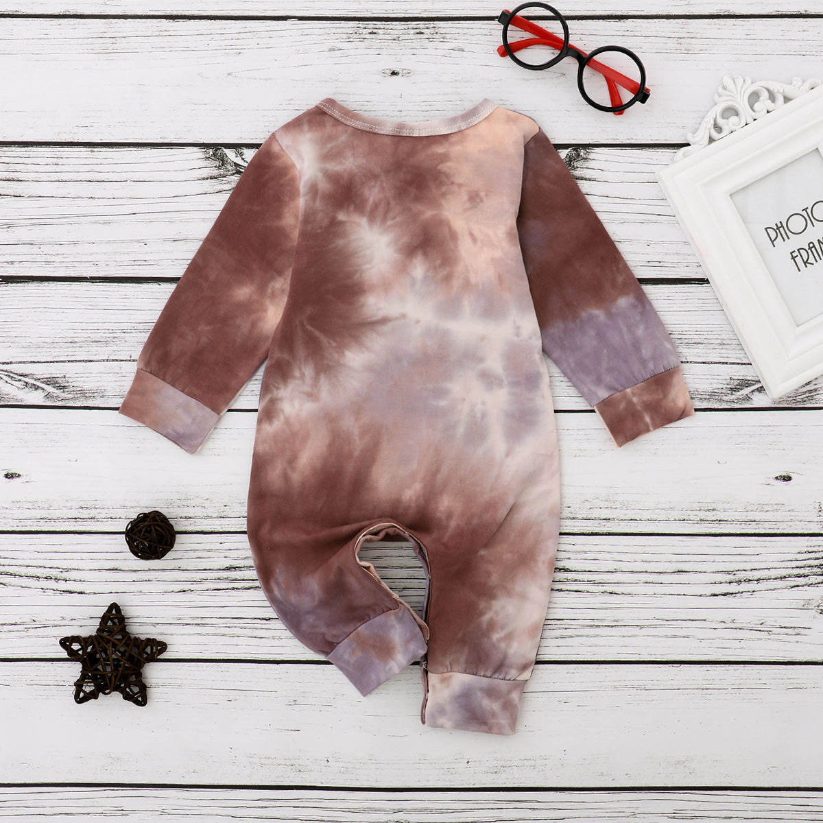Long Sleeve Tie Dye Onesie