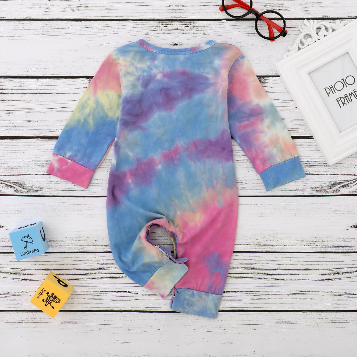 Long Sleeve Tie Dye Onesie