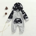 Dinosaur Skeleton Hoodie Romper