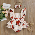 Princess Floral Romper with Bow