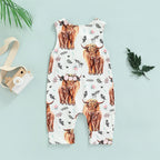 Floral Cow Love Romper