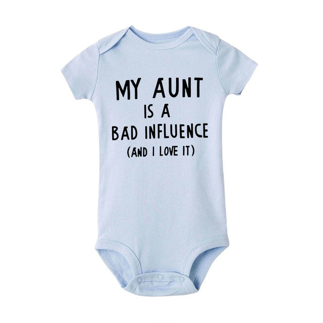 My Aunt Bad Influence Onesie (4 Colors)