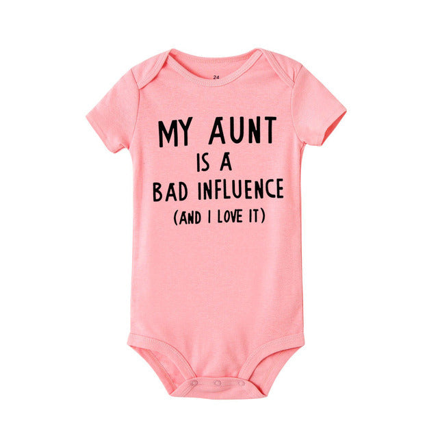 My Aunt Bad Influence Onesie (4 Colors)