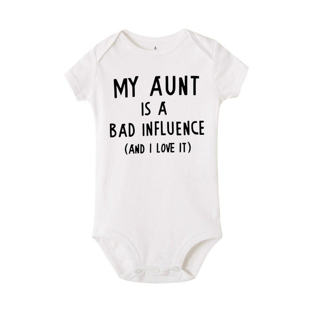 My Aunt Bad Influence Onesie (4 Colors)