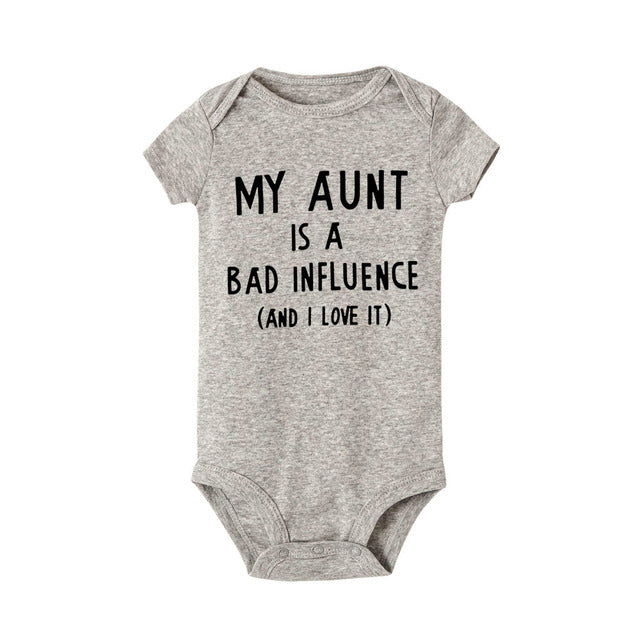 My Aunt Bad Influence Onesie (4 Colors)