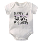 Happy 1st Father's Day Daddy Cute Onesie (5 Colors)
