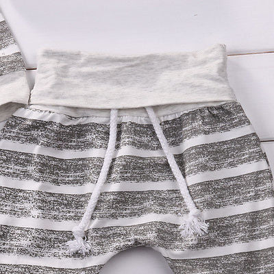 Striped 3 Button 3 Piece Outfit