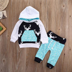 Aqua Deer Hoodie Pants Outfit
