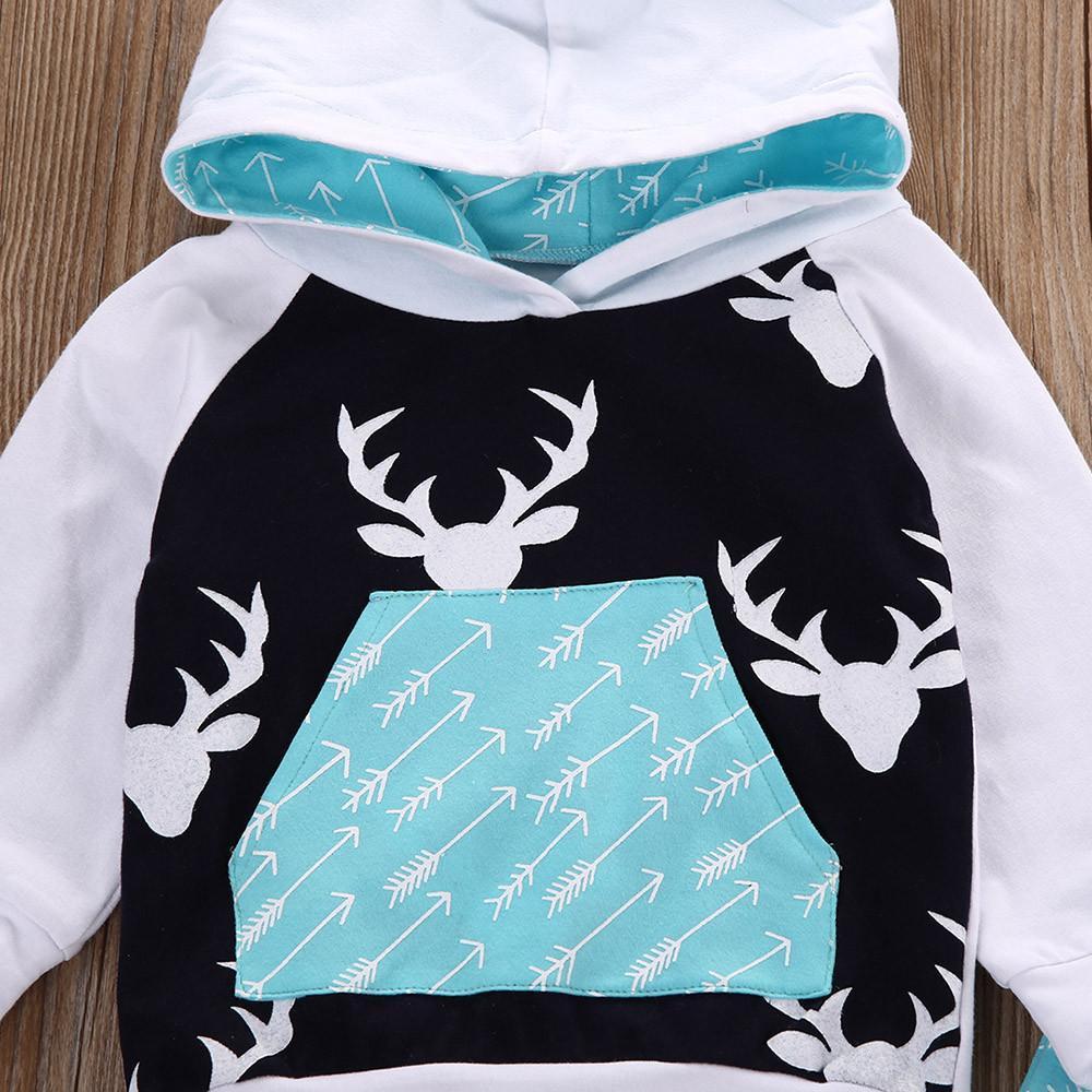 Aqua Deer Hoodie Pants Outfit
