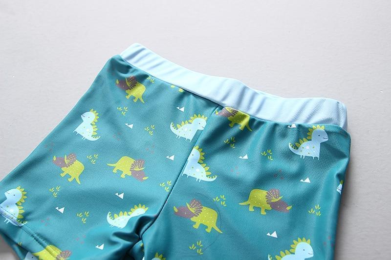 Dinosaur Swim T-Shirt Shorts Cap Set