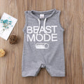 Gray Beast Mode Romper
