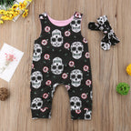 Floral Skull Romper