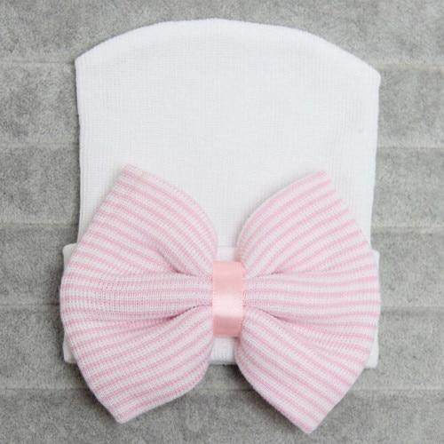 Newborn Baby Girl Bow Hat