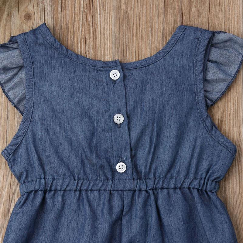 Denim Frilled Romper