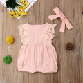 Pink Laced Romper