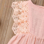 Pink Laced Romper