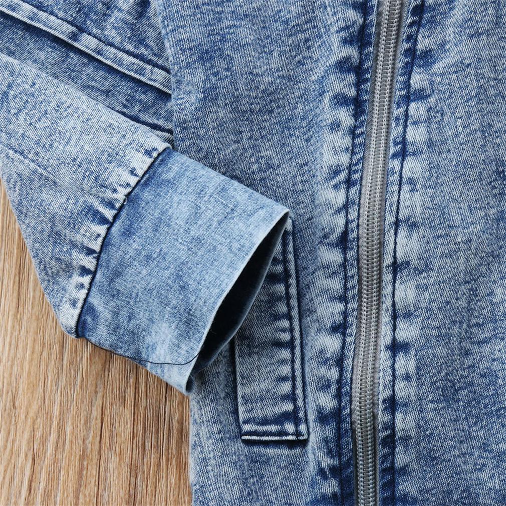 Denim Hooded Romper