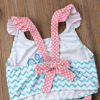 One Piece Chevron Whale Swimsuit