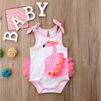 Ruffle Flamingo Romper
