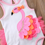 Ruffle Flamingo Romper