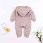 Knitted Sweater Hoodie Romper (2 Colors)