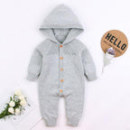 Knitted Sweater Hoodie Romper (2 Colors)