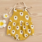 Shoulder Tie Daisy Romper