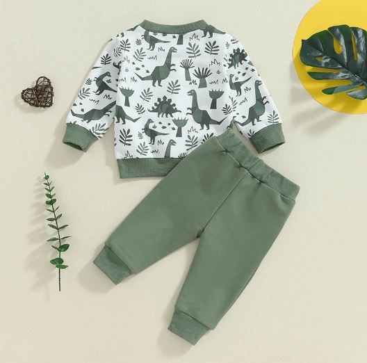 Dinosaur Pocket Top & Pants