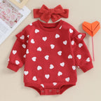 Heart Ruffle Onesie & Bow