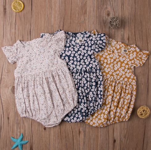 Frilled Floral Romper