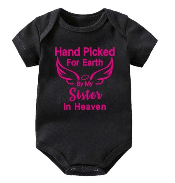 Hand Picked for Earth By My Sister in Heaven Onesie
