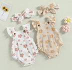 Ruffled Rae Flower Romper & Bow