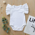 Solid Ribbed Flare Onesie