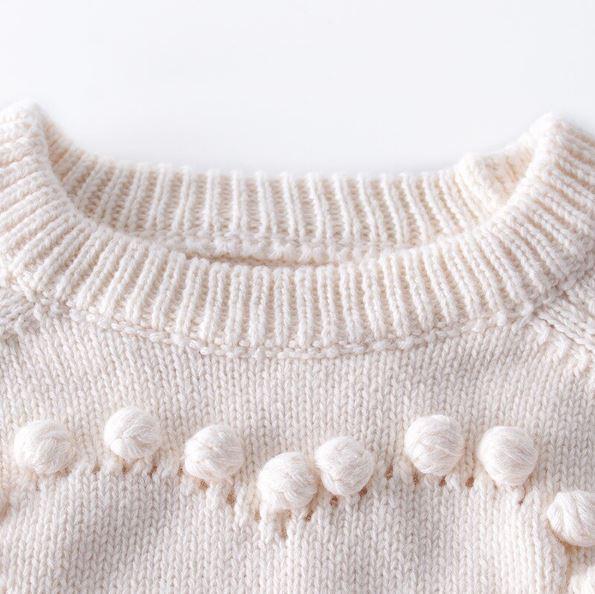 Long Sleeve Heart Knitted Romper