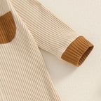 Ribbed Pocket Footie Onesie